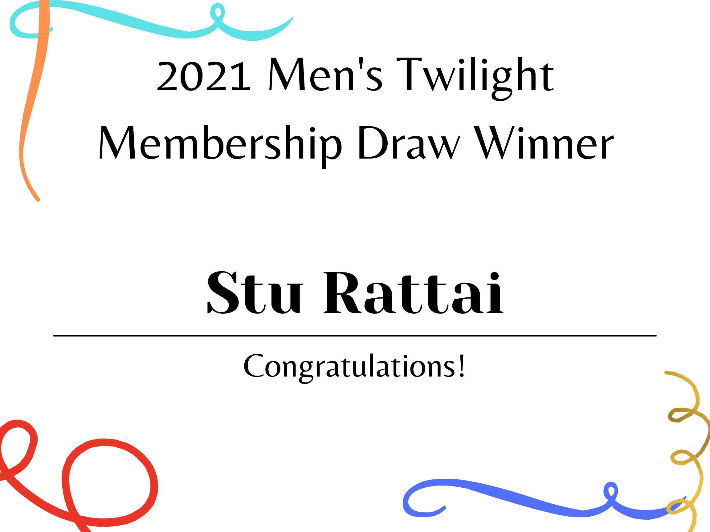 2021 Men's Twilight Membership Draw Winner (1)